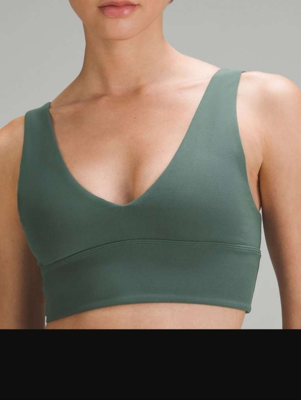 lululemon athletica V-Neck Bralette in Olive